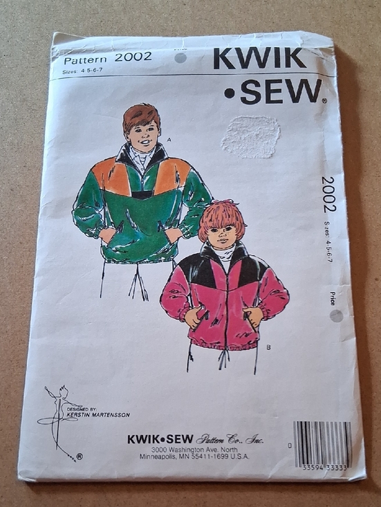 Kwik Sew Other - KWIK•SEW Pattern 2002 Colorblock Pullover Jackets - Green & Pink